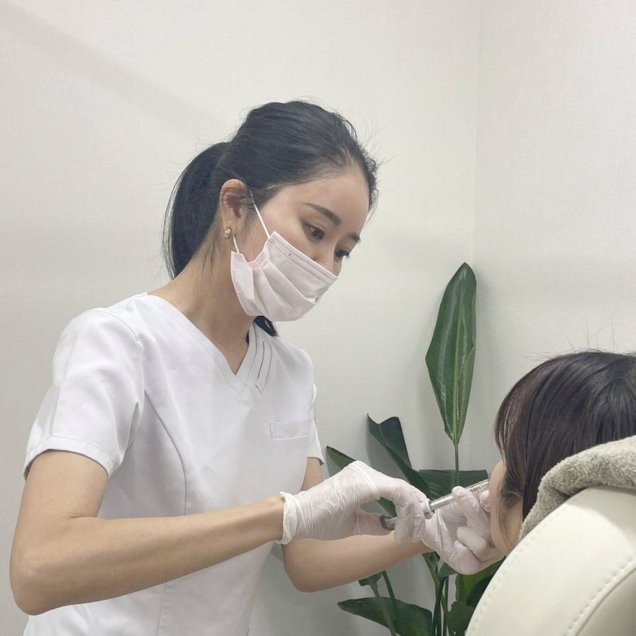 当院での注入施術の様子